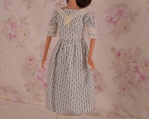 Edwardian 1914 era 11.5 inch fashion doll dress and hat