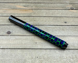 Joker inspired rollerball pen with gunmetal hardware