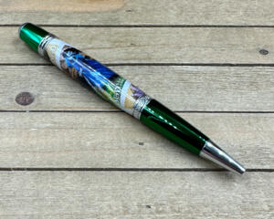 Green and chrome DnD Ballpoint pen