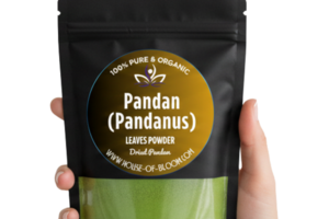 2LB Bulk Organic Pandan Leaves Powder (Screwpine) in House of Bloom resealable pouch