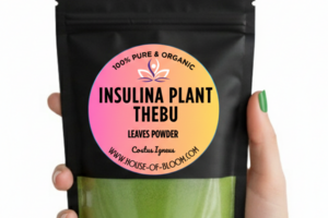 2LB Bulk Organic Insulina Plant Powder (Costus Igneus) in a clear resealable pouch