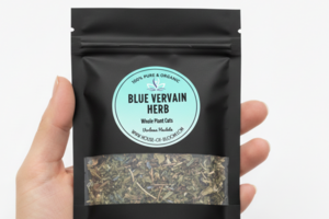 2LB Bulk Organic Blue Vervain Herb (Verbena Hastata) Whole Plant Cuts.