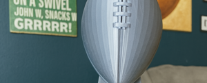 Super Bowl Football Trophy 12” Fantasy Championship Replica 3D Print Shiny Color Mancave Gift For Him Den Study Room NFL Greenbay Colts