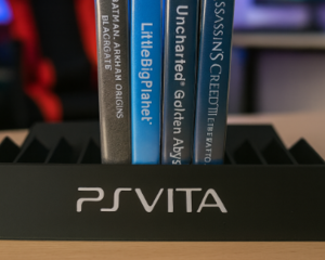 New Sony PlayStation PS Vita Game Case Stand Display Holder Rack Organizer Tray Black