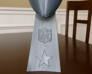 Dallas Cowboys Super Bowl NFL Football Trophy 10” Fantasy Championship 3D Print Vince Lombardi Replica Gift For Him Her 1993 1994 1996 1972