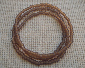 Boho stretch stacking roorbeer color bracelet to mix with others in my shop