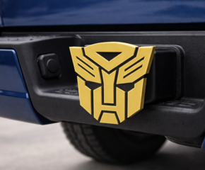 Bumble Bee Transformer Cover Plug Cap Tow Hitch 1.25" Receiver Universal Truck Dodge Ram Chevy Ford Honda Toyota Nissan Universal Compatible