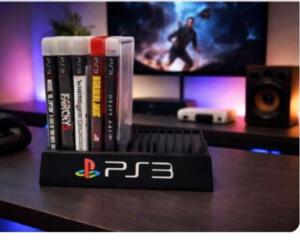 PlayStation 3 Game Holder Sony Video Storage Display Stand Rack Large Color Logo CECH-2501A CECH-2101A CECHA