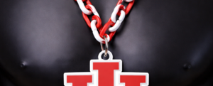 Indiana Hoosier Team Hype Fan Art Chain Large Oversized Pendant 32" Necklace