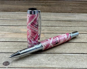 Vintage USPS postage stamps made into a rollerball pen