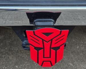 Transformers Autobot Cover Plug Cap Tow Hitch Fits 2" Receivers Ford Dodge Jeep Ram Nissan Honda Truck SUV Automotive Exterior Accessory