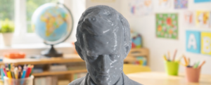 New Abraham Lincoln Bust Statue Sculpture 3D Printed For Art Craft Painting 5x3