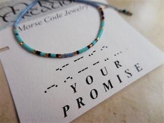 Morse Code Bracelet Your Promise