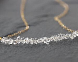 Herkimer Diamond Bar Necklace