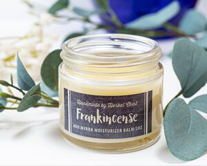 Frankincense Myrrh Body Butter Moisturizer Balm 2oz, Eco Friendly Dry Skincare