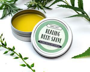 Organic Neem Salve, Eczema, Psoriasis, Athletes Foot Relief cream 2oz