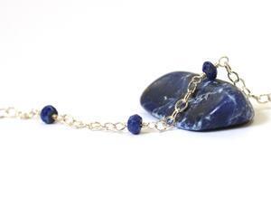 Lapis Lazuli Station Bracelet