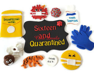 Quarantine Birthday Cake Toppers