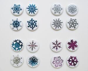 Snowflake Foil Magnets