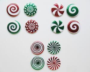 Christmas Candy Foil Magnets