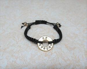 Word Token Bracelet, Be Strong Series