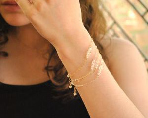 Herkimer Diamond Bar Bracelet