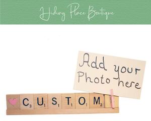 custom scrabble photo frame