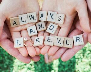 always and forever engagement props