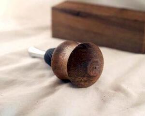 Handmade Bottle stopper in Spalted Mango