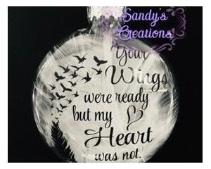 Your Wings Were Ready Memorial Ornament