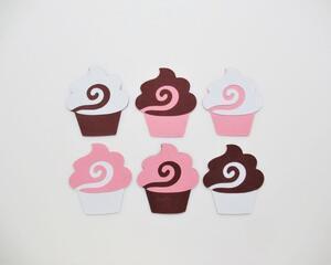 Die Cut Valentine Cupcakes