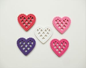 Die Cut Valentine Lace Hearts