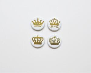 Crown Gold Foil Magnets