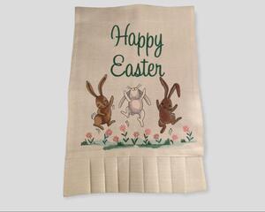 Dancing Easter Bunnies Garden Flag