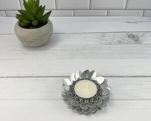 Silver Tea Light Holder