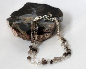 Ombre Smoky Quartz Bracelet