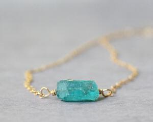 Raw Apatite Choker Necklace