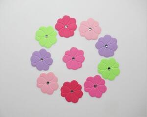 Scrapbook Die Cut Flowers, Butterfly Colors