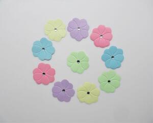 Scrapbook Die Cut Flowers, Pastel Colors