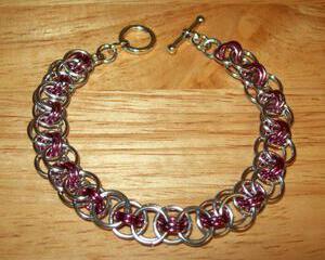 Chainmaille Helm Weave Bracelet