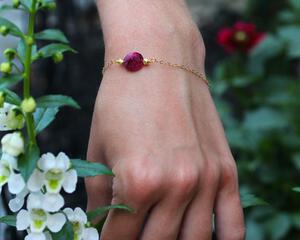 Dainty Ruby Bracelet