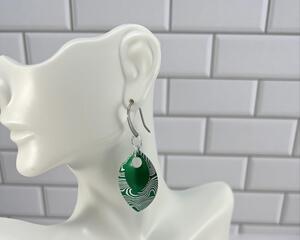 Green Dangle Earrings