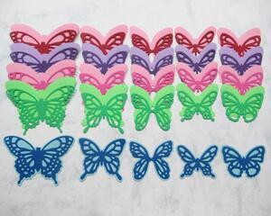 Scrapbook die cut butterflies, Wonderful Wings, assorted dark colors