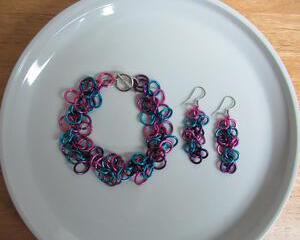 Shaggy Loops Bracelet and Earrings