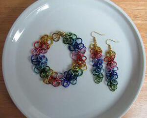 Shaggy Loops Bracelet and Earrings