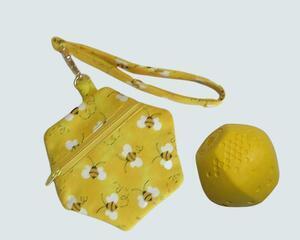 Honeycomb Treat bag shaped for the Honey Bees