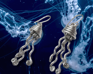 Jellyfish earrings by Bendi's