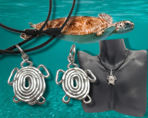 Turtle necklace pendant by Bendi's