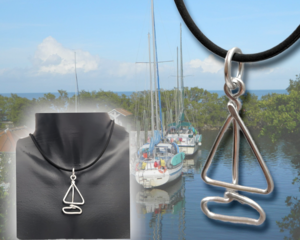 Sailboat necklace pendant by Bendi's