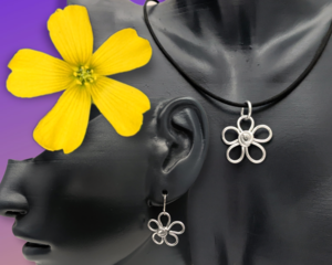 Daisy flower jewelry by Bendi's
